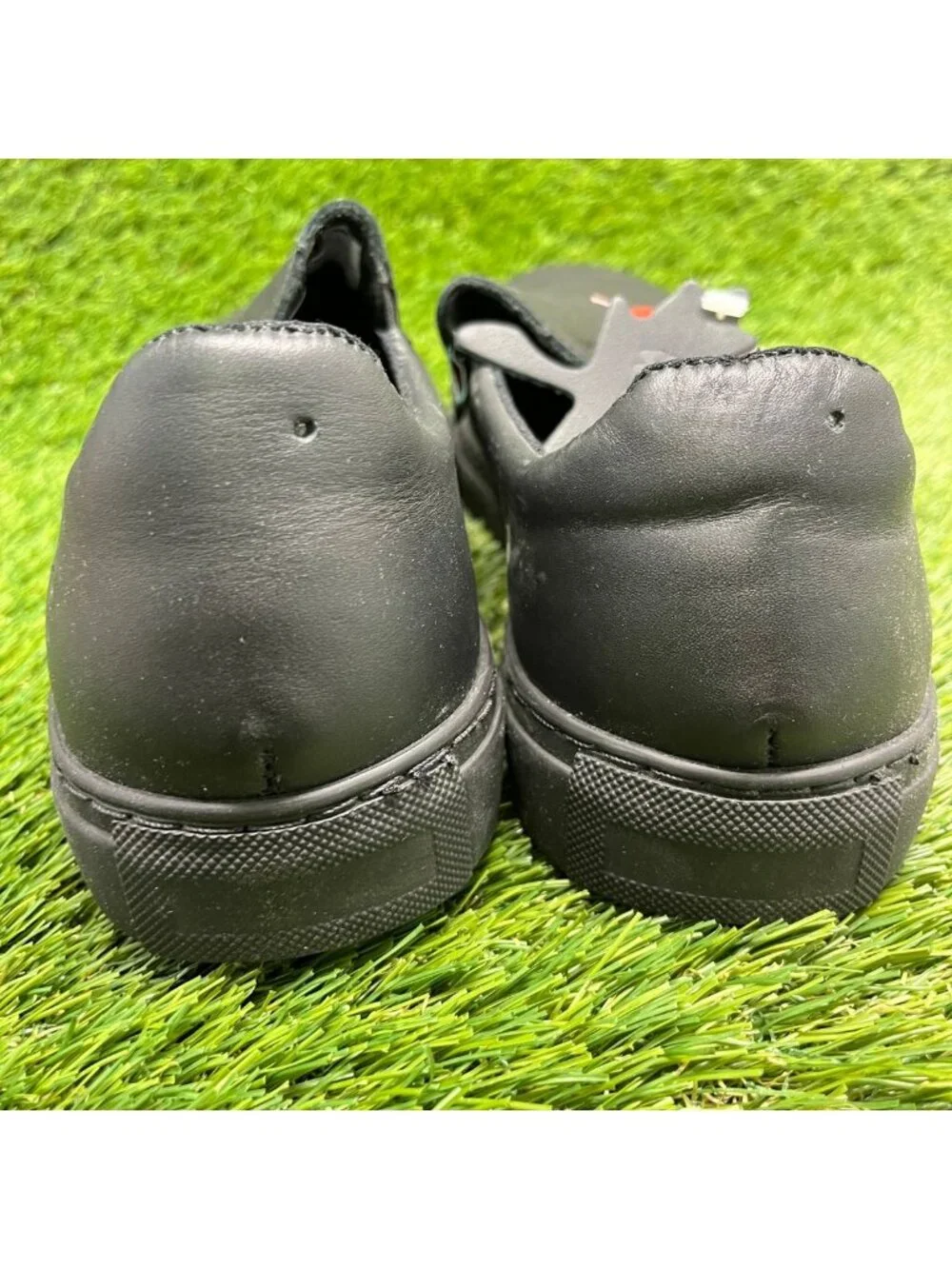 Mellow Walk Jessica Women Size 9.5E Black Leather Steel Toe Safety Slip-On Shoes_6